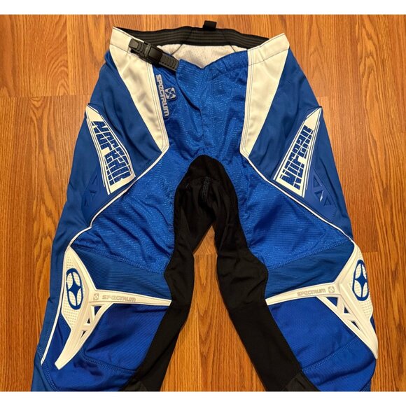 Vtg No Fear Racing Motocross Pants Mens 30 26" MX Yamaha Blue - Picture 1 of 10